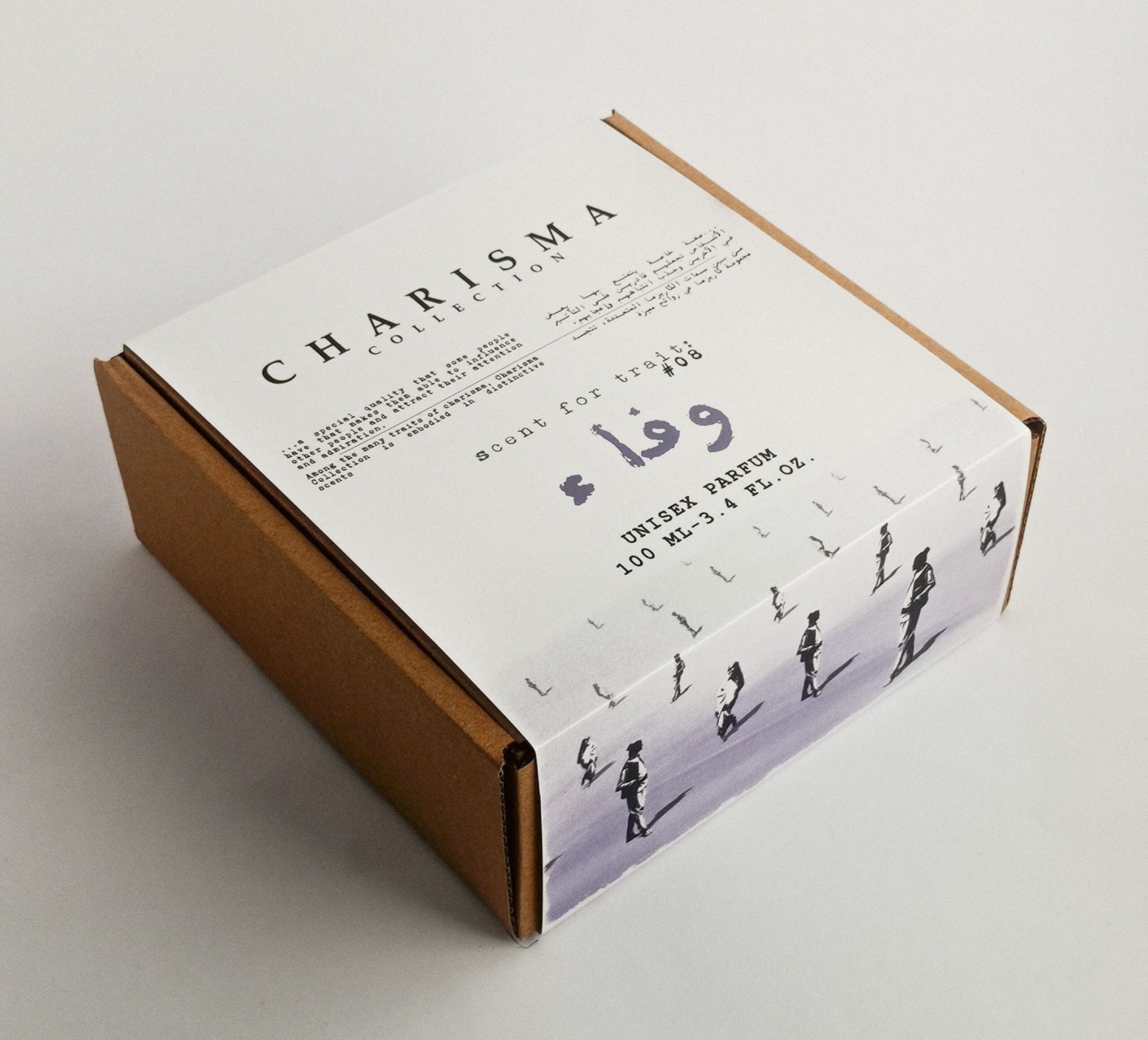 Charisma Collection Wafaa Perfume 100 ml Box luxury unisex fragrance with clean minimalist aesthetic