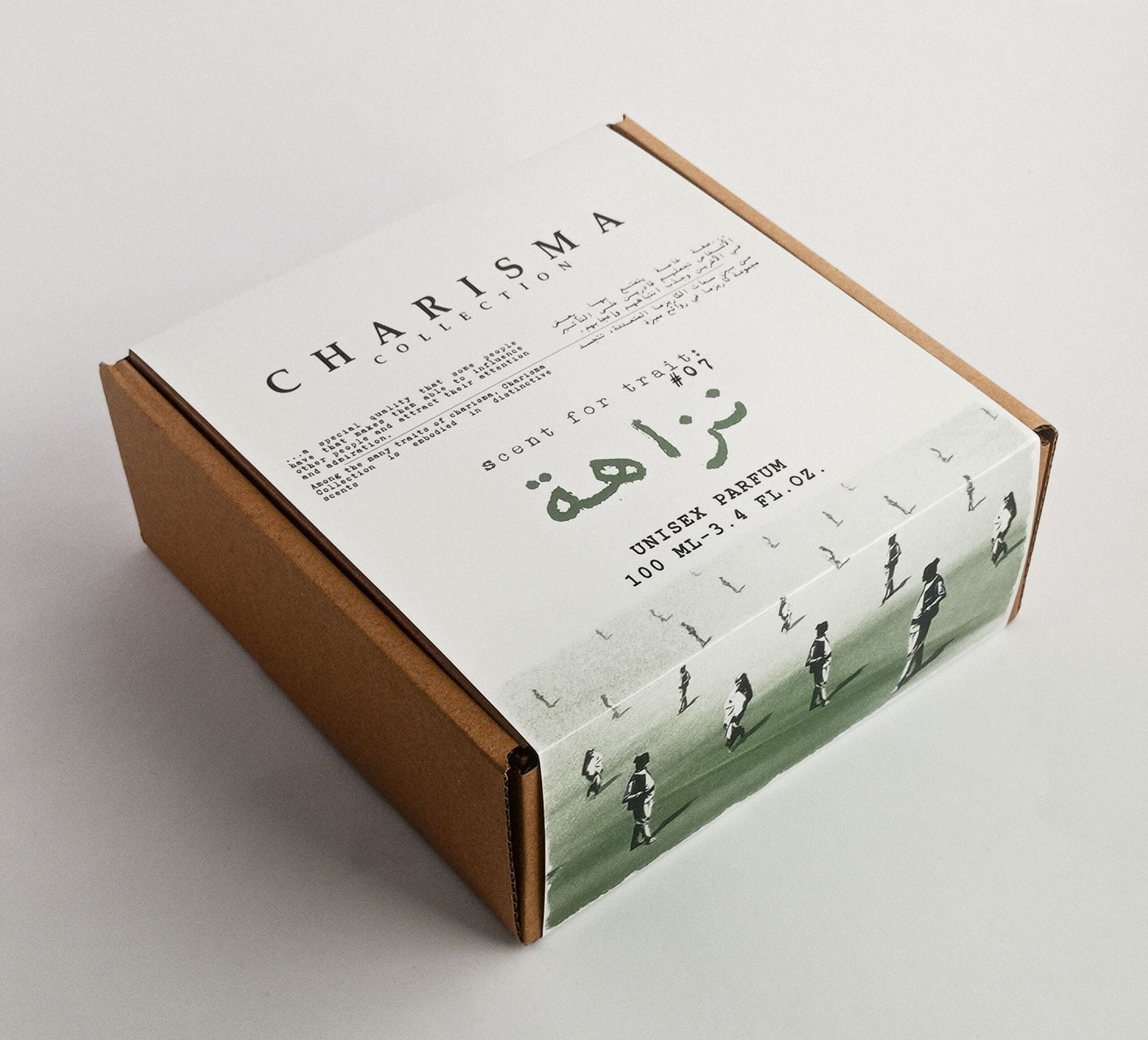 Charisma Collection Nazaha perfume 100 ml Box luxury unisex fragrance with clean minimalist aesthetic