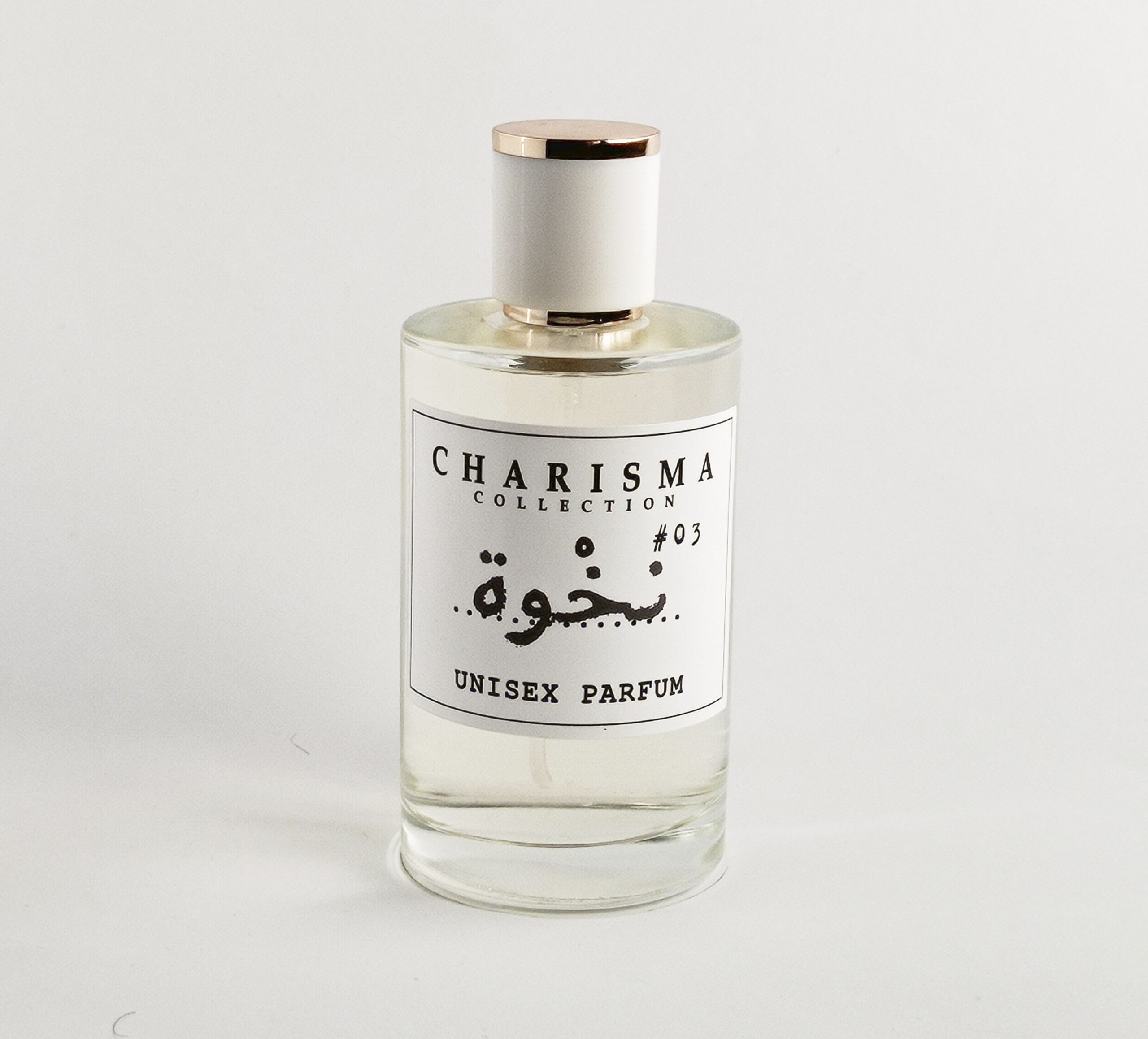 Charisma Collection Nakhwa perfume 100 ml bottle luxury unisex fragrance with clean minimalist aesthetic