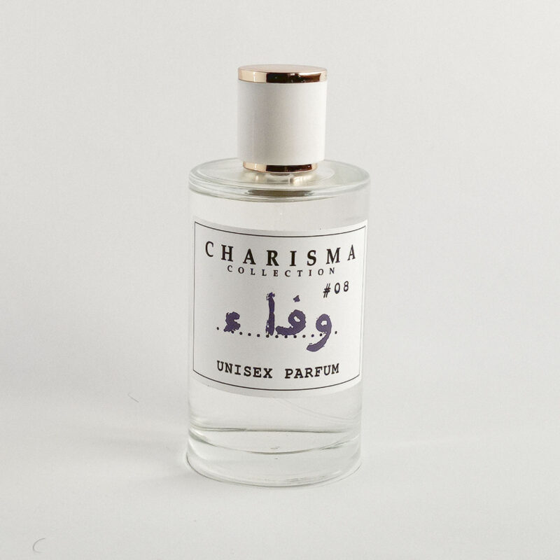 Charisma Collection Wafaa perfume 100 ml bottle luxury unisex fragrance with clean minimalist aesthetic