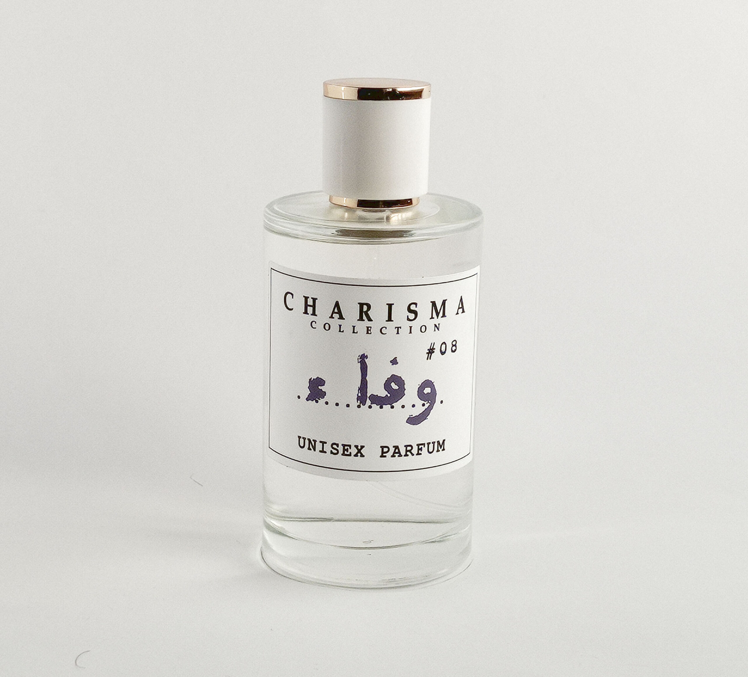 Charisma Collection Wafaa perfume 100 ml bottle luxury unisex fragrance with clean minimalist aesthetic